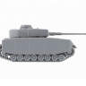 Склеиваемая пластиковая модель Немецкий средний танк Т-4Н. Масштаб 1:100