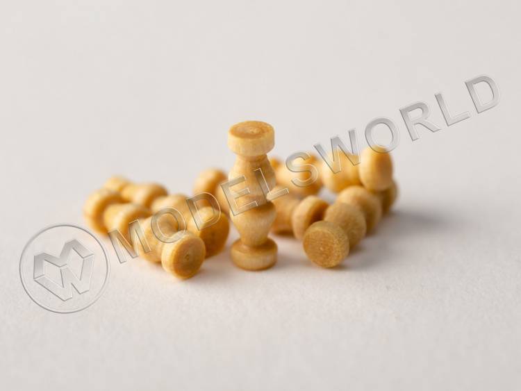 Клевант с кипом, дерево, 7 мм, 10 шт Клевант с кипом, дерево, 7 мм, 10 шт - фото 1