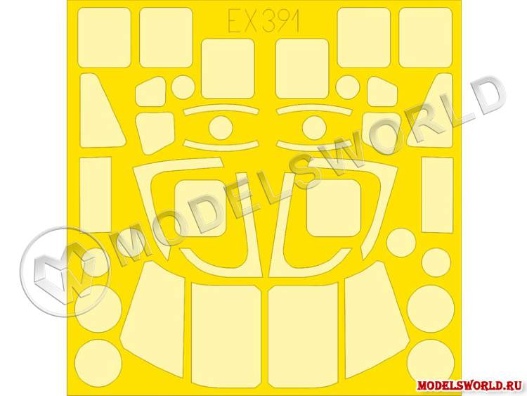 Окрасочная маска для Merlin HC.3, Airfix. Масштаб 1:48 - фото 1