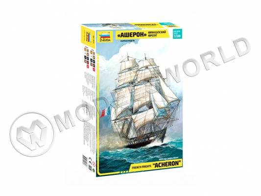 Склеиваемая пластиковая модель Французский фрегат "Ашерон". Масштаб 1:200