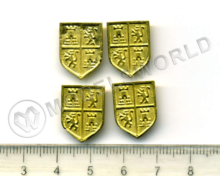 Декоративный элемент, щит, 17Х13 мм, металл 1 шт - фото 1