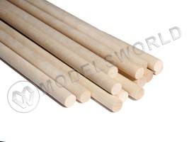 Комплект круглая заготовка, береза. Диаметр 11 мм, длина 50 см, 20 шт