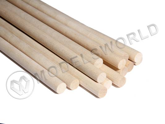 Комплект круглая заготовка, береза. Диаметр 11 мм, длина 50 см, 20 шт