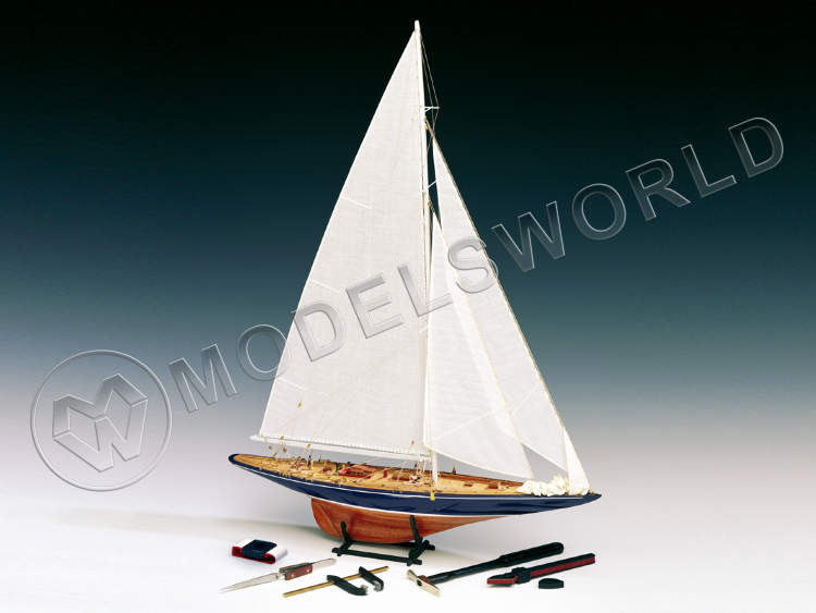 Набор для постройки модели корабля ENDEAVOUR яхта класса J (плюс инструменты). Масштаб 1:80 - фото 1