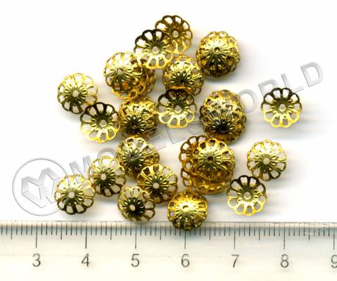 Декоративный элемент, 8 мм, металл, 1 шт.