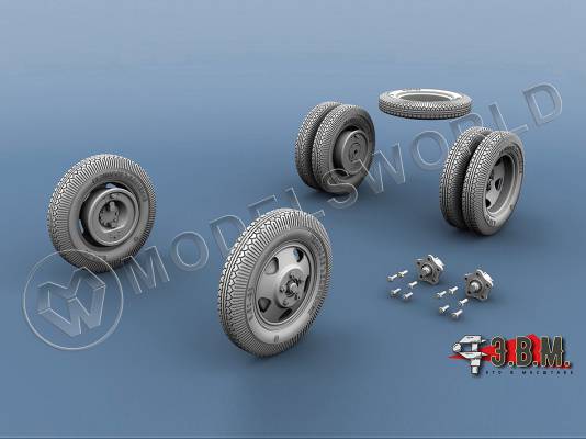 Колеса "Резинообъединение" для ГАЗ-АА. Масштаб 1:35