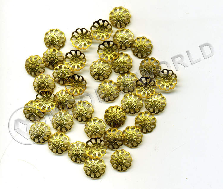 Декоративный элемент, 10 мм, металл, 1 шт. - фото 1