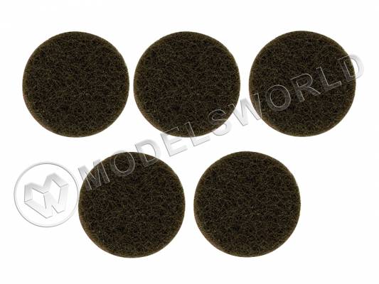 Диски из флиса для чистки и финишной обработки, грубые, 25 мм, 5 шт