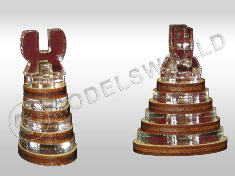 Держатель модели,берёза/оргстекло , 49мм, 1 шт. - фото 1