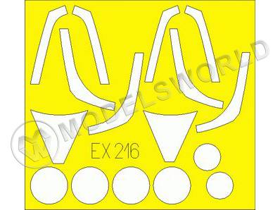 Окрасочная маска на F-16CJ, Italeri. Масштаб 1:48 - фото 1