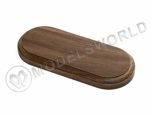 Основание овальное 210х90 мм, орех