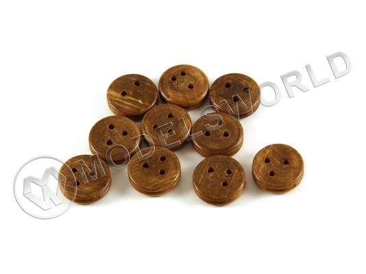 Юферс, орех, 18 мм, 10 шт