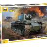 Склеиваемая пластиковая модель Советский тяжелый танк КВ-1. Масштаб 1:72