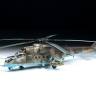 Склеиваемая пластиковая модель Российский ударный вертолет Ми-35М. Масштаб 1:48