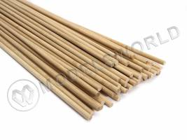 Круглая заготовка, береза. Диаметр 5 мм, длина 50 см (1 шт)