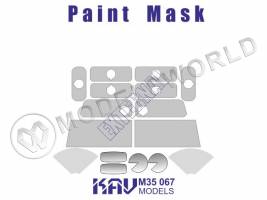 Окрасочная маска на Автомобиль 233014 с ПТРК Корнет-Д, Звезда. Масштаб 1:35