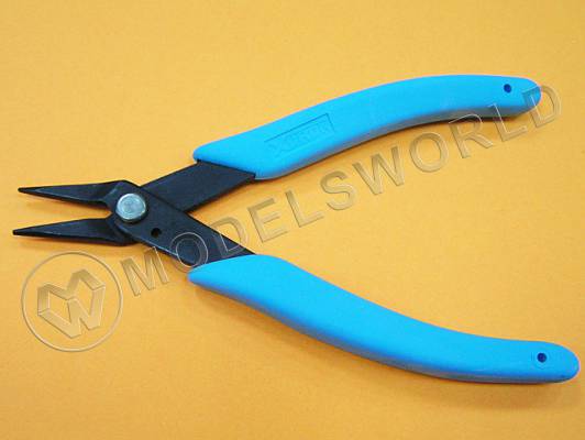 Плоскогубцы длинноносые с рифлеными губками