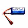 Аккумулятор Spard Li-Po 2000 mAh, 7.4V, 20C, T‐plug для Remo Hobby 1/16, Himoto 1/18
