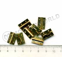 Петля, латунь, 15х10 мм, 2 шт