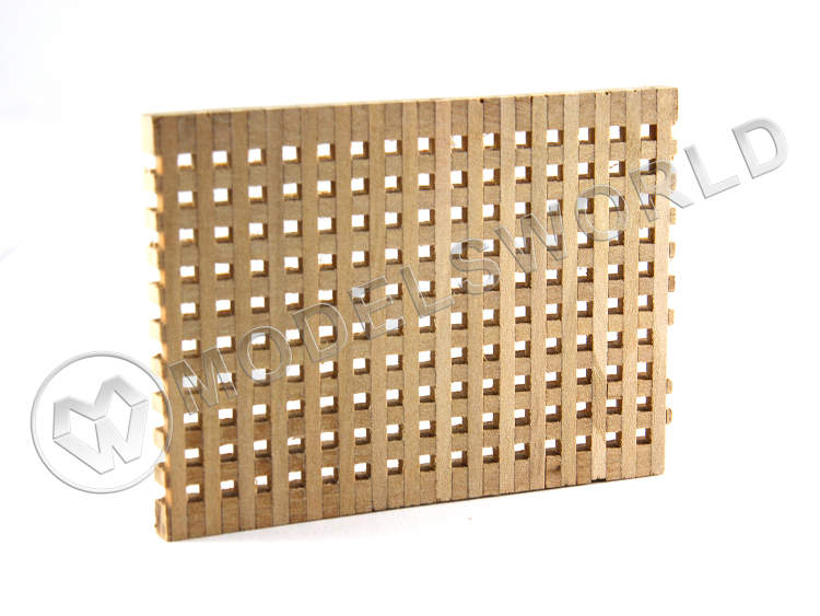 Заготовка для трюмных решеток. Ячейка 2.5х2.5 мм. Размеры 75х60х4 мм - фото 1