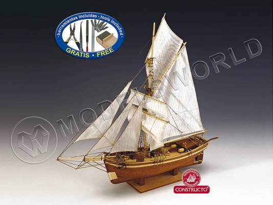 Набор для постройки модели корабля GJOA ПЛЮС ИНСТРУМЕНТЫ. Масштаб 1:64