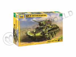 Склеиваемая пластиковая модель Советского лёгкого танка БТ-7. Масштаб 1:35