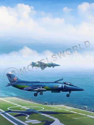 Склеиваемая пластиковая модель Советский штурмовик Yak-38/Yak-38M Forger A. Масштаб 1:48