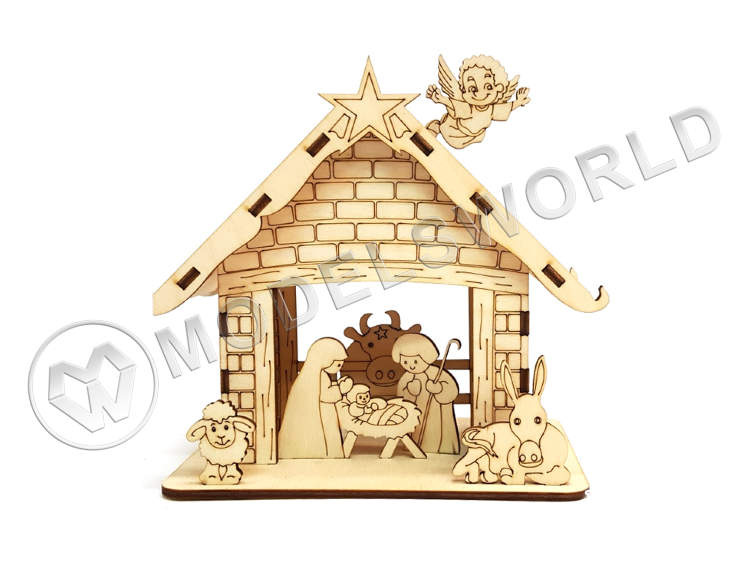 Новогодний домик. Библейская сценка - фото 1