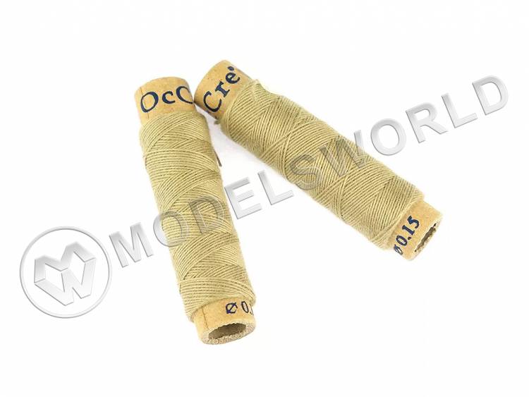 Нить для моделей Occre, бежевая, 0.15 мм х 25 м Нить для моделей Occre, бежевая, 0.15 мм х 25 м - фото 1