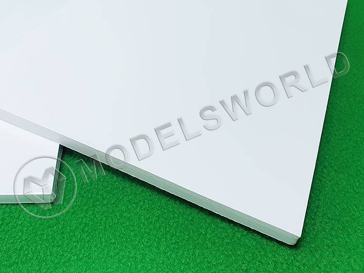 Пенокартон белый 10 мм, 1 лист 200х250 мм - фото 1