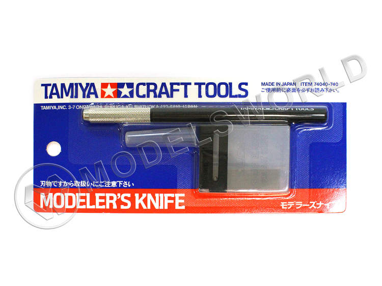 Дизайнерский нож Tamiya с 25 дополнительными лезвиями Дизайнерский нож Tamiya с 25 дополнительными лезвиями - фото 1