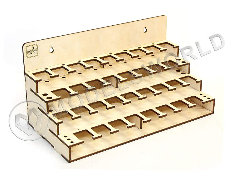 Модуль-органайзер под краску 25 мм. TAMIYA эмаль. Собранный - фото 1