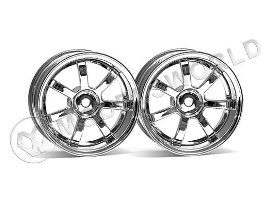 Диски ралли 1/10 - RAYS GRAM LIGHTS 57S-PRO CHROME (3 мм OFFSET), 2 шт