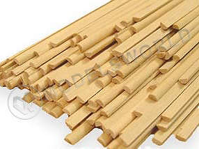 Полукруглая заготовка, рамин. Диаметр 5 мм, длина 50 см. (1 шт) - фото 1