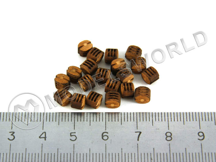 Блок трехшкивный 5 мм, груша, 10 шт Блок трехшкивный 5 мм, груша, 10 шт - фото 1