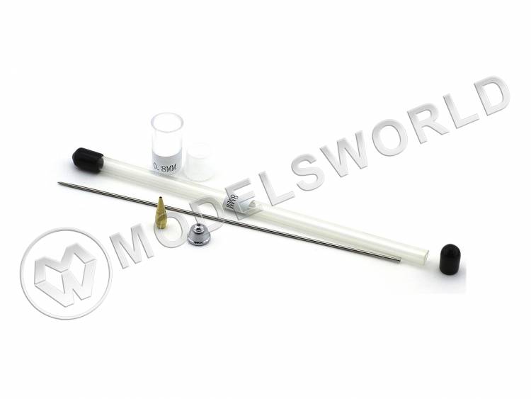 Набор для конусных аэрографов JAS, 0.8 мм (игла, сопло, диффузор) - фото 1