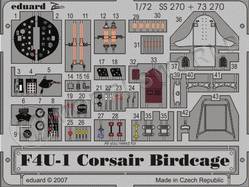 Фототравление для модели F4U-1 Birdcage, Tamiya. Масштаб 1:72