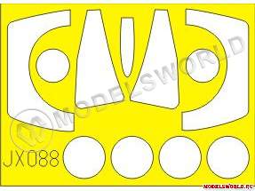 Окрасочная маска на F-8E, Trumpeter. Масштаб 1:32 - фото 1