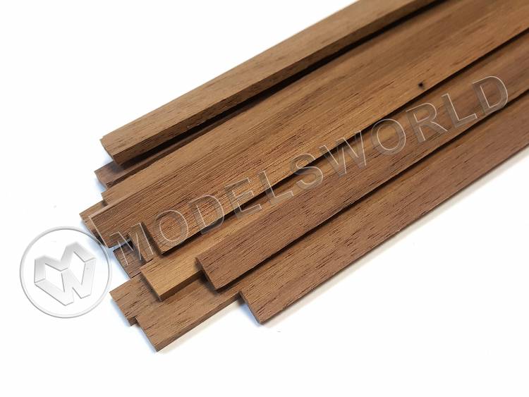 Рейка 1.0х1.0x500 мм, орех, 1 шт. - фото 1