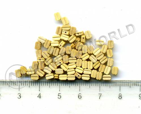 Блок одношкивный, самшит, 3 мм, 10 шт