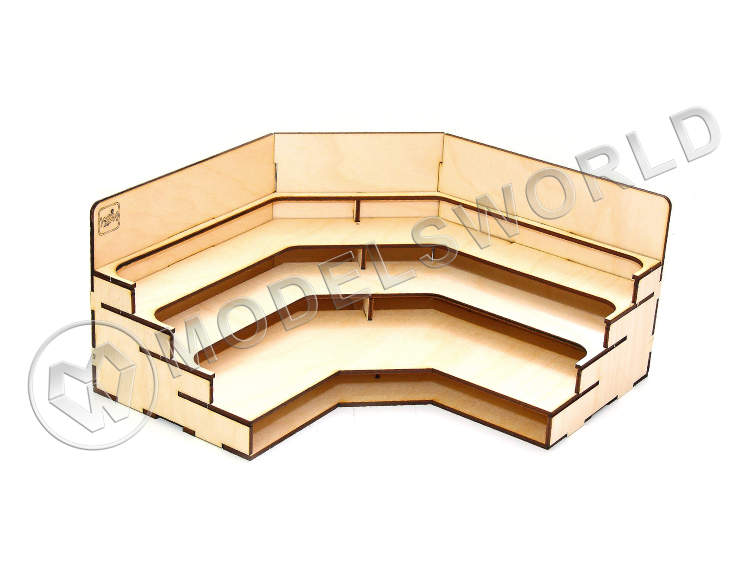Угловой модуль-органайзер с полочками Угловой модуль-органайзер с полочками - фото 1