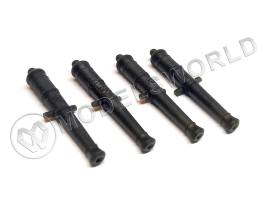 Cтвол 6ф русской пушки с гербом 28 мм MASTER KORABEL, фотополимер, 4 шт