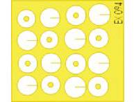 Окрасочная маска на Колесные диски периода WWI. Масштаб 1:48 - фото 1