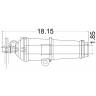 Английская карронада, калибр 18 фунтов, 18.2 мм, фотополимер, 2 шт. Масштаб 1:72