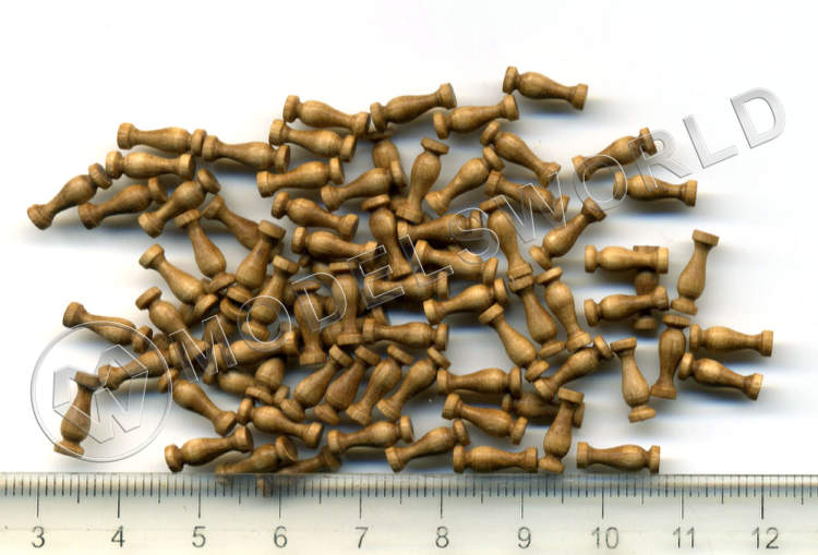 Пиллерсы, орех, 10 мм, 10 шт - фото 1