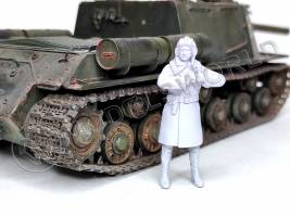 Фигура командира танка СССР, зима  1943 г., поза 3. Масштаб 1:35