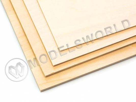 Фанера липовая 3-х слойная 1.5х150х450 мм