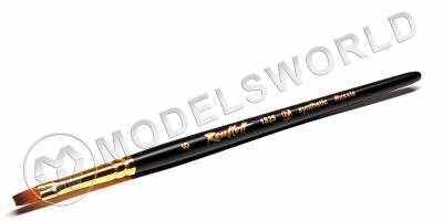 Кисть плоская из синтетики (имитация колонка) № 6