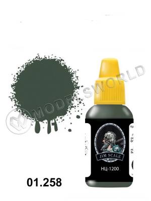 Акриловая краска Jim Scale Green НЦ-1200, 18 мл