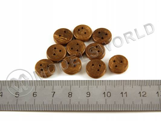 Юферс, орех, 12 мм, 10 шт